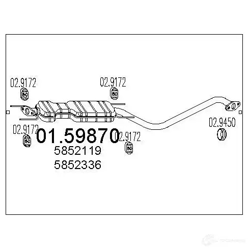 Резонатор MTS 0159870 8033464026288 4 LESLN 1697486 изображение 0