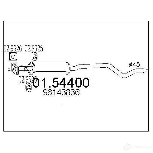 Резонатор MTS T2 UBV 0154400 8033464020866 1696975 изображение 0