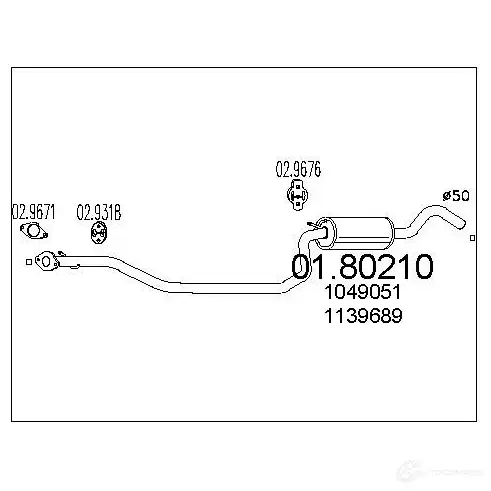 Резонатор MTS 8033464040604 0180210 1699760 B4SH RYI