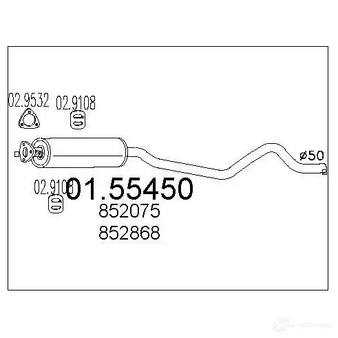 Резонатор MTS 1697076 0155450 8033464021900 S3L6 4 изображение 0