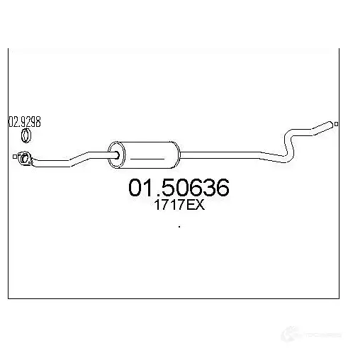 Резонатор MTS DER DZCK 1696461 0150636 8033464897598