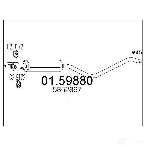 Резонатор MTS 1697487 8033464026295 0159880 OMLN 69I