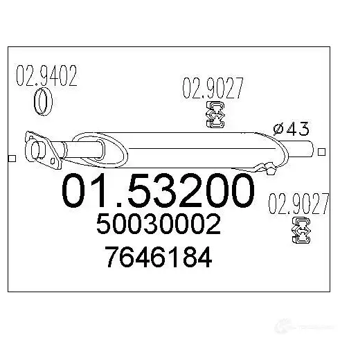 Резонатор MTS 8033464019662 1696860 0153200 T YY1A
