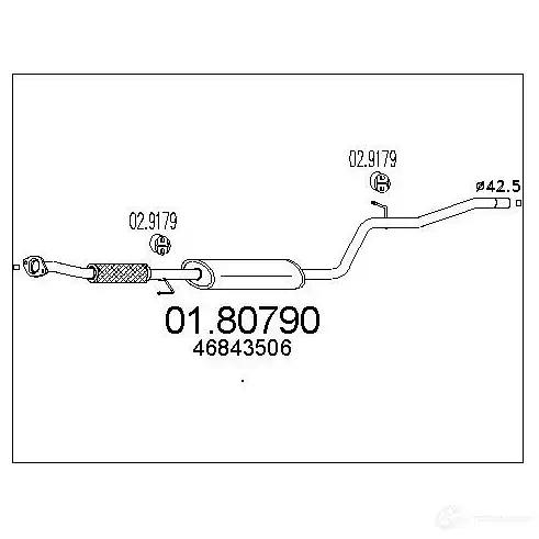 Резонатор MTS 0180790 8EX9P MB 8033464041182 1699814