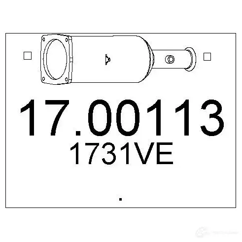 Сажевый фильтр MTS 8033464872823 1702747 1700113 P96 YO8R
