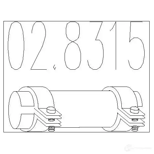 Хомут глушителя MTS 8033464048259 EZ ENJB 1700499 028315 изображение 0