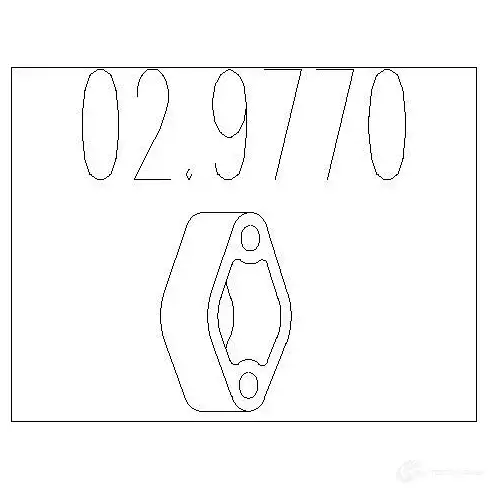 Резинка глушителя MTS 8033464932015 1701175 029770 TE WLK