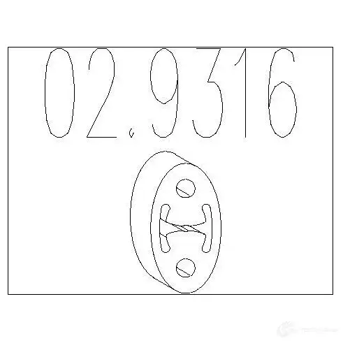 Резинка глушителя MTS 8033464051563 6SM XM9 029316 1700790