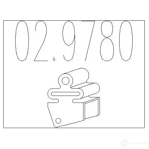 Резинка глушителя MTS 8033464932138 029780 1701185 EVG81A 4