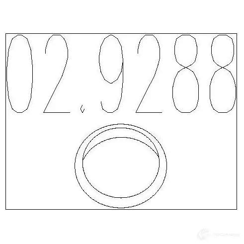 Прокладка трубы глушителя MTS 1700769 RA4YV9 6 029288 8033464306083 изображение 0