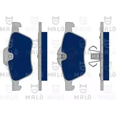 Тормозные колодки дисковые, комплект MALO 2491194 T BAGS2 1050085 изображение 0