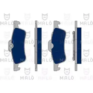 Тормозные колодки дисковые, комплект MALO I6OL SZ 1050086 2491195 изображение 0