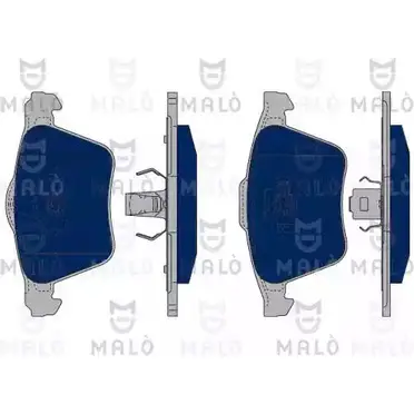 Тормозные колодки дисковые, комплект MALO H VW2SMY 2491216 1050107 изображение 0