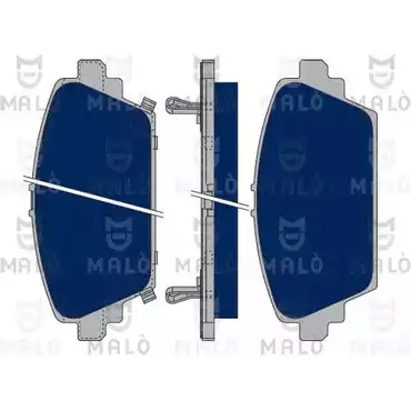 Тормозные колодки дисковые, комплект MALO 1050119 65960 V 2491228 изображение 0