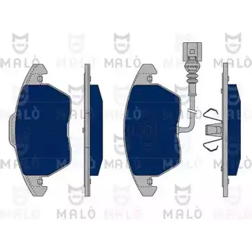 Тормозные колодки дисковые, комплект MALO S1 J18 1050150 2491259 изображение 0
