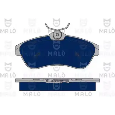 Тормозные колодки дисковые, комплект MALO 0D0 GA 1050168 2491277