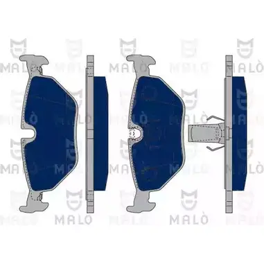 Тормозные колодки дисковые, комплект MALO 1050177 U3 13L 2491286 изображение 0