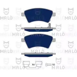 Тормозные колодки дисковые, комплект MALO F WTERJ9 2491341 1050232 изображение 0