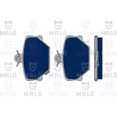 Тормозные колодки дисковые, комплект MALO 1050261 ZVJ 7W 2491370 изображение 0