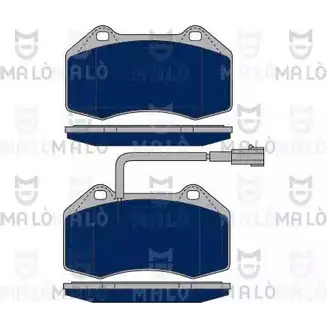 Тормозные колодки дисковые, комплект MALO 2491396 T1VU H 1050287
