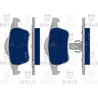 Тормозные колодки дисковые, комплект MALO 2491436 1050327 MMBR3 R изображение 0