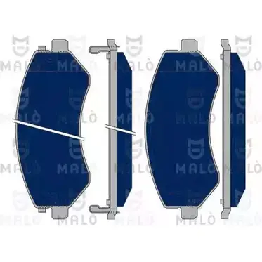Тормозные колодки дисковые, комплект MALO 2491461 UKPG50 S 1050352