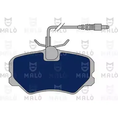Тормозные колодки дисковые, комплект MALO 0ZYY 4EV 2491609 1050659 изображение 0