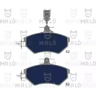 Тормозные колодки дисковые, комплект MALO 1050836 2491696 XF3O Q изображение 0