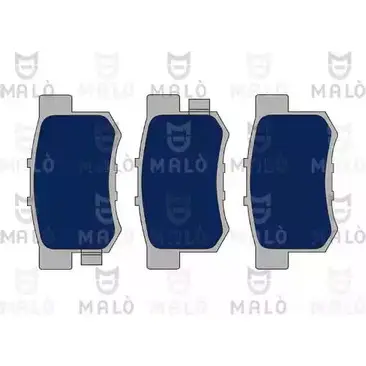 Тормозные колодки дисковые, комплект MALO 2491751 TZG6 V 1050926 изображение 0