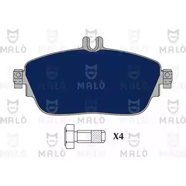 Тормозные колодки дисковые, комплект MALO 1050947 2491766 XFZIHE 9