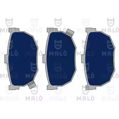 Тормозные колодки дисковые, комплект MALO 1050973 2491784 0MR VR8T изображение 0