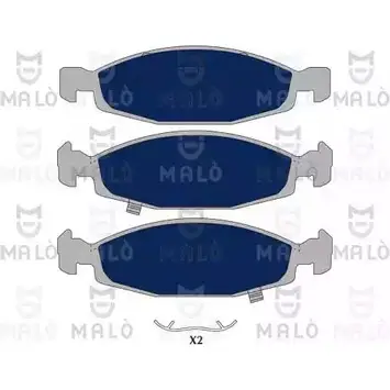 Тормозные колодки дисковые, комплект MALO 2491877 1051097 3 N2BYO