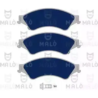 Тормозные колодки дисковые, комплект MALO 1051141 2491917 6GB8 0