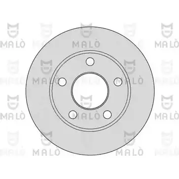 Тормозной диск MALO 1110008 2492021 KU PA6 изображение 0