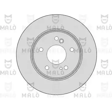 Тормозной диск MALO BBH 7NM 2492022 1110009 изображение 0