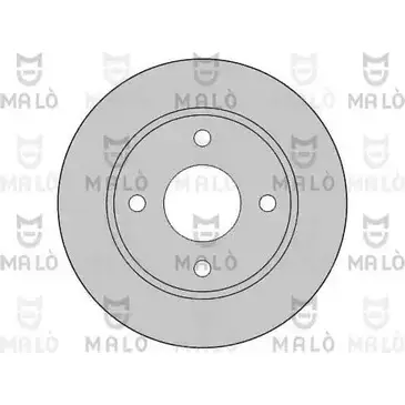 Тормозной диск MALO 2492025 1110012 F5IZ C изображение 0