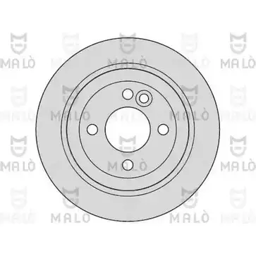 Тормозной диск MALO 2492036 1110023 LR FDLQW изображение 0