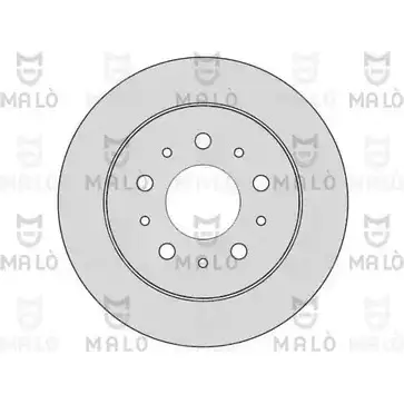 Тормозной диск MALO 1110047 B65CK 3R 2492060 изображение 0