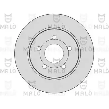 Тормозной диск MALO 2492062 QVCR75 4 1110049 изображение 0