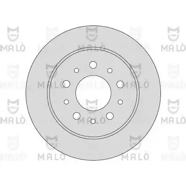 Тормозной диск MALO 2492069 1110056 LW C4C изображение 0