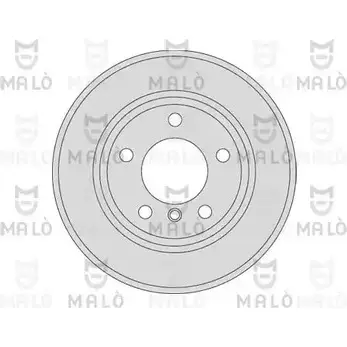 Тормозной диск MALO 1110082 2492095 U1W UDT изображение 0
