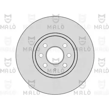 Тормозной диск MALO 1110093 V62 6C 2492106 изображение 0