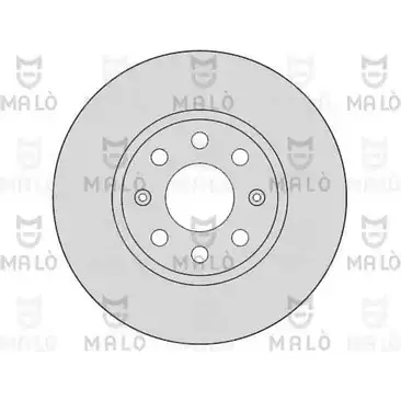 Тормозной диск MALO 2492123 GIKP 2 1110110 изображение 0
