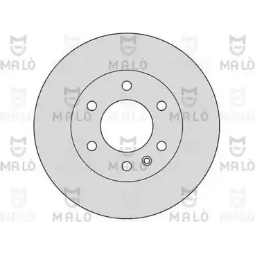 Тормозной диск MALO 2492127 1110114 Y74XE 0 изображение 0