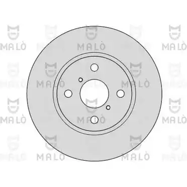 Тормозной диск MALO 1110116 2492129 TU TJW изображение 0