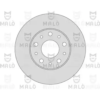 Тормозной диск MALO 2492139 J6RK 1 1110126 изображение 0
