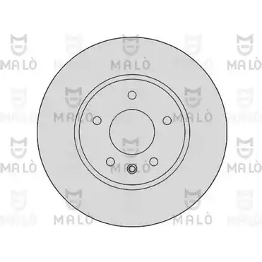 Тормозной диск MALO PT YC5OP 1110128 2492141 изображение 0