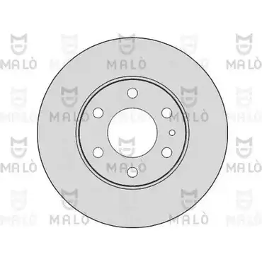 Тормозной диск MALO 2492150 LHWU U 1110137 изображение 0