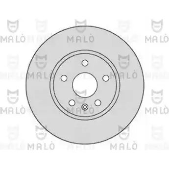 Тормозной диск MALO 2492155 3RB 5WE 1110142 изображение 0