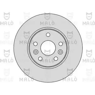 Тормозной диск MALO LV8X 2A 1110149 2492162 изображение 0
